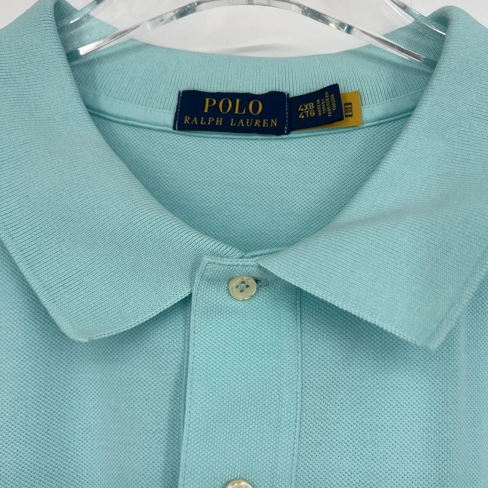 Ralph Lauren Polo Mens 4XB‎ Light Blue Shirt Preppy Classic Ivy League